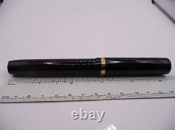 Sheaffer White Dot Black Senior Flat Top Fountain Pen-l4k extra fine point