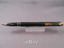 Sheaffer White Dot Targa Fountain Pen/pencil -Matte Black-gold clip-gold dome