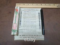 Sheaffer's Fountain Pen 1920 Flat top self filling BCHR Christmas BOX Papers