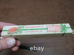 Sheaffer's Fountain Pen 1920 Flat top self filling BCHR Christmas BOX Papers