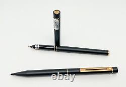 Sheaffer's Targa 1003s Matt Black Fountain Pen and Mechanical Pencil MINT