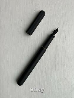 Stilform Fountain Pen Kosmos Ink Matte Black Brass Steel Nib Fine Base Converter