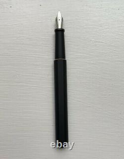 Stilform Fountain Pen Kosmos Ink Matte Black Brass Steel Nib Fine Base Converter