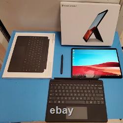 Surface Pro X 128GB with Signature Keyboard Slim Pen, 4G LTE Black, Includes Box