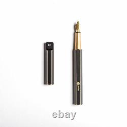 Taiwan Y Studio Special Design Matte Black Brass Fountain Pen