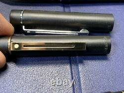 Targa by Sheaffer 1003 Fountain pen with 14k Gold NIB Matte Black Rollerball 3 Pc