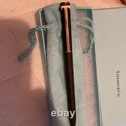 Tiffany Tiffany T-clip ballpoint pen matte black #81947b