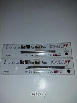 Tombow Zoom 606 BCZM Vintage Ball Pen, Flat Notebook Japan, & 4 Refills BRGZ (h)