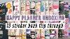 Unboxing My Huge Happy Planner Order Spring 2024 Release Haul 13 Sticker Book Flip Through