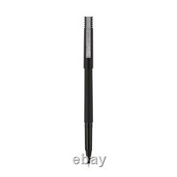 Uniball Roller Ball Pen, Stick, Micro 0.5 Mm, Black Ink, Black Matte Barrel, Doz