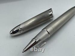 Versace Made in France Rollerball Pen Matte Silver Doue RARE