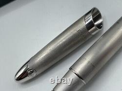 Versace Made in France Rollerball Pen Matte Silver Doue RARE