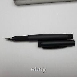 Very Rare Vintage rOtring LAMBDA Fountain Pen (M) Black Matte (advertising)