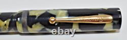 Vintage 1920s Sheaffer Oversize Flat Top Lever Fill Marble Fountain Pen