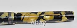 Vintage 1920s Sheaffer Oversize Flat Top Lever Fill Marble Fountain Pen