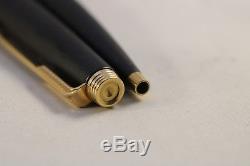 Vintage (1991) Parker 75 Epoxy Matt Black Ballpoint Pen with Gold Trim