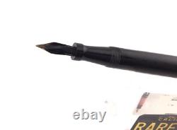 Vintage CONKLIN BCHR Fountain Pen Flat top 5.35 #2 14K med nib Restored