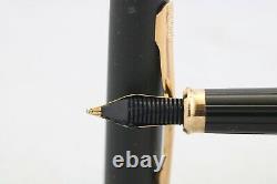 Vintage Cross Century II Epoxy Matt Black Broad Fountain Pen, 23k Trim