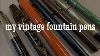 Vintage Fountain Pens Sheaffer Waterman Parker