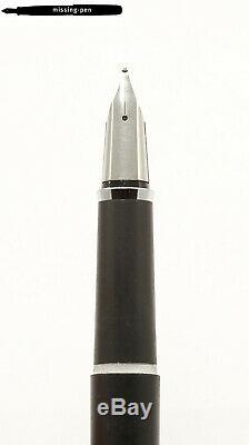 Vintage LAMY Profil Model 86 Piston Fountain Pen in Matte Black W. Germany M-nib