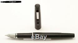Vintage LAMY Profil Model 86 Piston Fountain Pen in Matte Black W. Germany M-nib