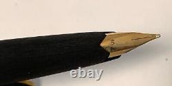 Vintage MONTBLANC 220 OM 14k nib-Brushed Matte Black-Made in Germany -MINT
