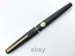 Vintage Montblanc 220 Matte Black Brushed Finish Fountain Pen 001