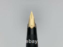 Vintage Montblanc 220 Matte Black Brushed Finish Fountain Pen 002