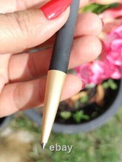 Vintage Montblanc 784 Lever Ballpoint Pen Matte Black & Gold NOS