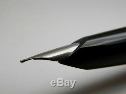Vintage Montblanc Carrera Fountain Pen-Matt Steel and Black-Germany 1970s