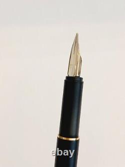 Vintage Montblanc Noblesse Black Matte Fountain Pen (#bfp0130)