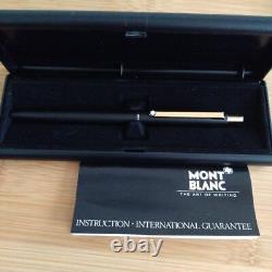 Vintage Montblanc Slimline Ballpoint Pen Matte Black