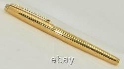 Vintage PARKER 75 Insignia Gold Filled Fountain Pen Flat Top Mint Condition