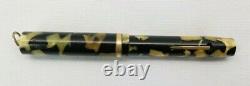 Vintage Pearl and Black Sheaffer Lifetime Ring Top Flat Top Fountain Pen SN