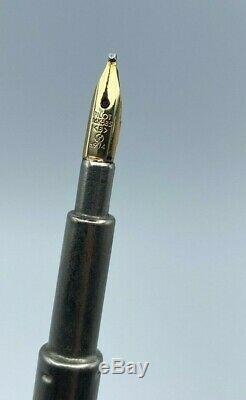 Vintage Pilot Vanishing Point Fountain Pen MATTE BLACK 14K Broad Nib Mint Boxed