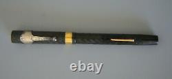 Vintage Pre-1927 Flat Top SHEAFFER Pen, Black Plastic, Gold Filled Trim, 5 1/4