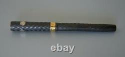 Vintage Pre-1927 Flat Top SHEAFFER Pen, Black Plastic, Gold Filled Trim, 5 1/4