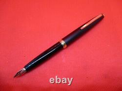 Vintage SAILOR Black matte 18K AGM pocket fountain pen 18k gold F nib C. 70 Japan