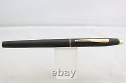 Vintage (c1980) Cross Classic Century Epoxy Matt Black Fountain Pen, GT