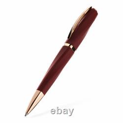 Visconti Divinia Ballpoint Pen in Matte Bordeaux NEW in Box Made in Italy