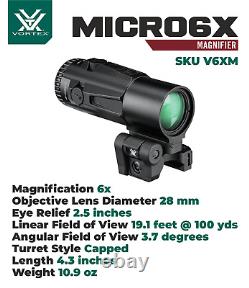 Vortex Optics Razor Red Dot Sight 3 MOA with 3X Magnifier and CD Hat & Pen Bundle