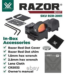 Vortex Optics Razor Red Dot Sight 3 MOA with 6X Magnifier and CD Hat & Pen Bundle