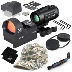 Vortex Optics Razor Red Dot Sight 3 MOA with Free Hat and Wearable4U Bundle