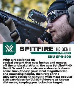 Vortex Optics Spitfire HD Gen II 5X Prism Scope BDC4 with CF Hat and Pen Bundle