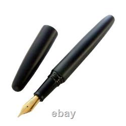 WANCHER Dream Fountain Pen Makoto Ebonite Matte Black Cigar shape Bold