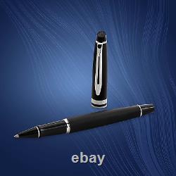 WATERMAN Expert Rollerball Pen, Matte Black CT, Fine Nib, Black Ink