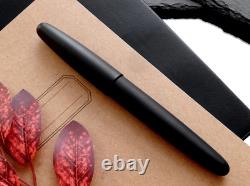 Wancher Dream Fountain Pen TRUE EBONITE MATT BLACK, Calligraphy Pen