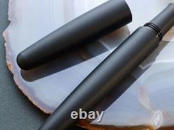 Wancher Dream Pen Titanium Matte Black Fountain Pen Stainless Steel M Nib NEW
