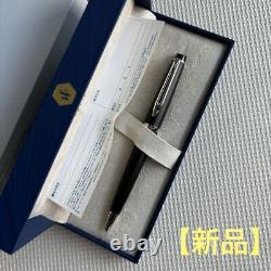 Waterman Ballpoint Pen Matte Black Silver With Box