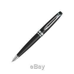 Waterman Expert Ballpoint Pen Matte Black Chrome Trim S0951900 New in Box